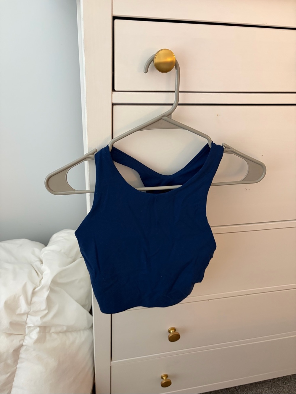 Athleta Women's Navy Blue Cropped Tank Top